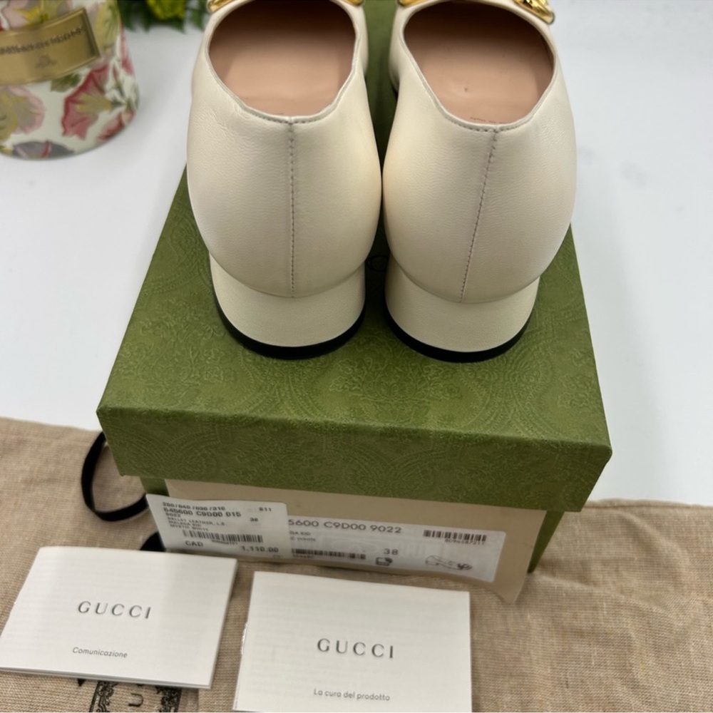 Gucci Women's Horsebit Ballet Flats . Size 38 (8 US) - Picture 5 of 6